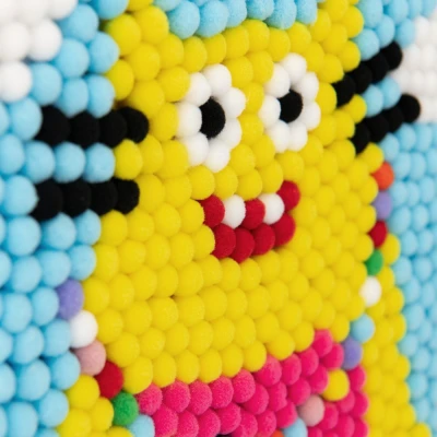 Moulin Roty Les Schmouks zestaw artystyczny z pomponami