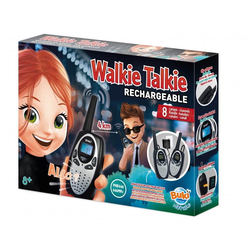 Buki Walkie Talkie z akumulatorem zasięg 4 km