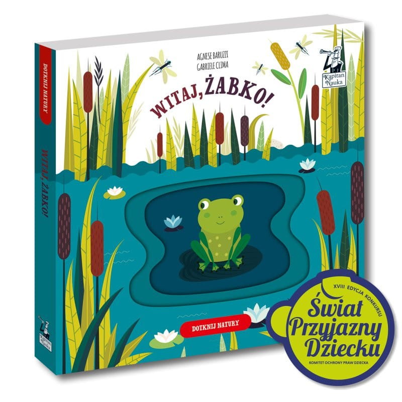 Kapitan Nauka książeczki sensoryczna Witaj, żabko!