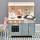 Drewniana Kuchnia dla Dzieci Tender Leaf Toys Mini Chef | Kuchnia Drewniana z Akcesoriami i Naczyniami, Piekarnik i Zlew z Drewna FSC, Zabawka w Gotowanie i Dom, Idealny Prezent dla Dziewczynki i Chłopca, dla 3-latka i 4-latki.