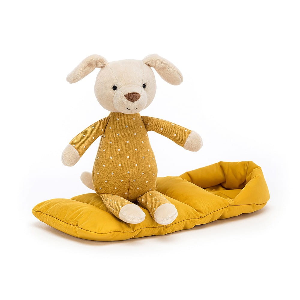 Jellycat - maskotka piesek w śpiworze Snuggler Puppy SBS6P