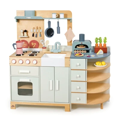 Tender Leaf Toys duża drewniana kuchnia z piekarnikiem La Fiamma Grand Kitchen