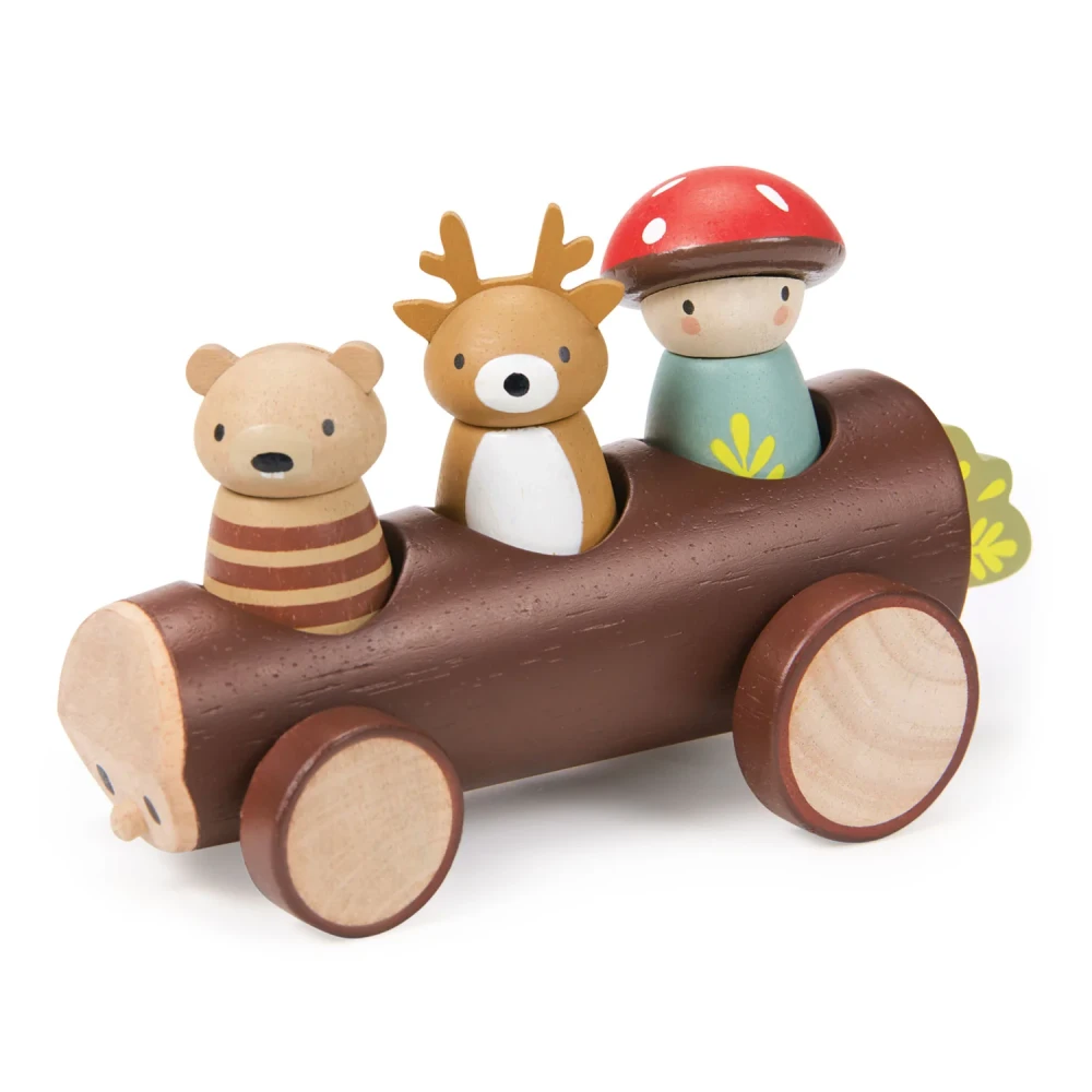 Tender Leaf Toys - drewniana leśna taksówka Timber Taxi