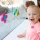 Fat Brain Toys Whirly Squigz – wirujące przyssawki sensoryczne dla dzieci 10m+, zestaw 3 spinnerów silikonowych do zabawy i ćwiczenia motoryki. zabawka dla rocznego dziecka