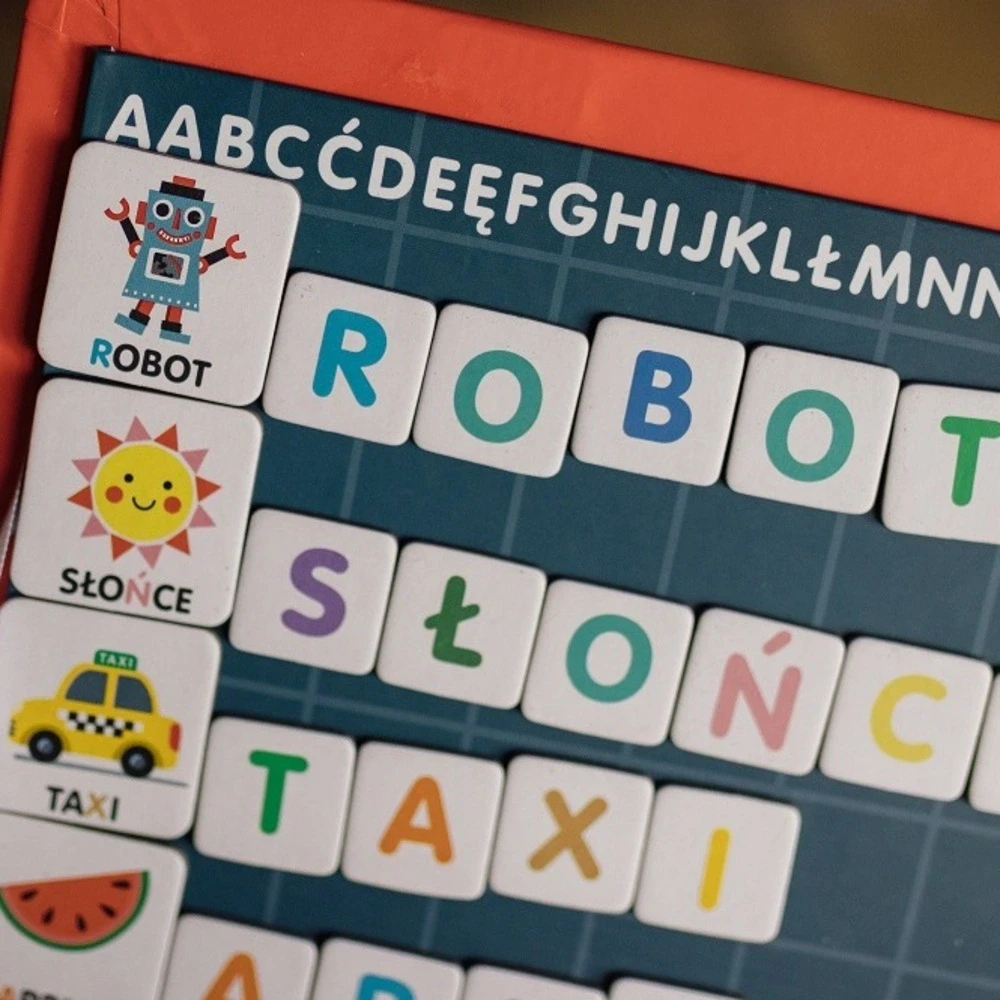 Janod - magnetyczna układanka Magnetibook Alfabet Polski