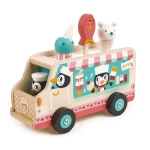 Tender Leaf Toys autko van lodziarnia drewniana