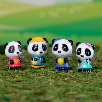 Klorofil 4 figurki Rodzina Misiów Panda