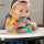 Zabawka sensoryczna dla niemowlaka 6m+ Fat Brain Toys Bobo – gryzak, grzechotka i przyssawka, prezent na baby shower lub wyprawkę, rozwój zmysłów i ukojenie przy ząbkowaniu