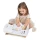 Tender Leaf Toys drewniana kołyska dla lalek Sweet Swan Dolly Bed