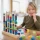 BS Toys Drewniana Układanka Edukacyjna Zbuduj Wieże dla Dzieci 4+ Logiczna Gra Przestrzenna z 42 Klockami i 12 Kartami Pracy, Rozwija Motorykę Małą, Wyobraźnię 3D i Naukę Kolorów, Trwała Zabawka Montessori z Drewna, Prezent dla Przedszkolaka