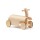 drewniany jeździk gokart retro w stylu skandynawskim szwedzkiej marki Kid’s Concept. Stabilny pojazd dla maluchów o długości 49 cm z cichymi gumowymi kołami TPR nierysującymi podłóg, wykonany z drewna