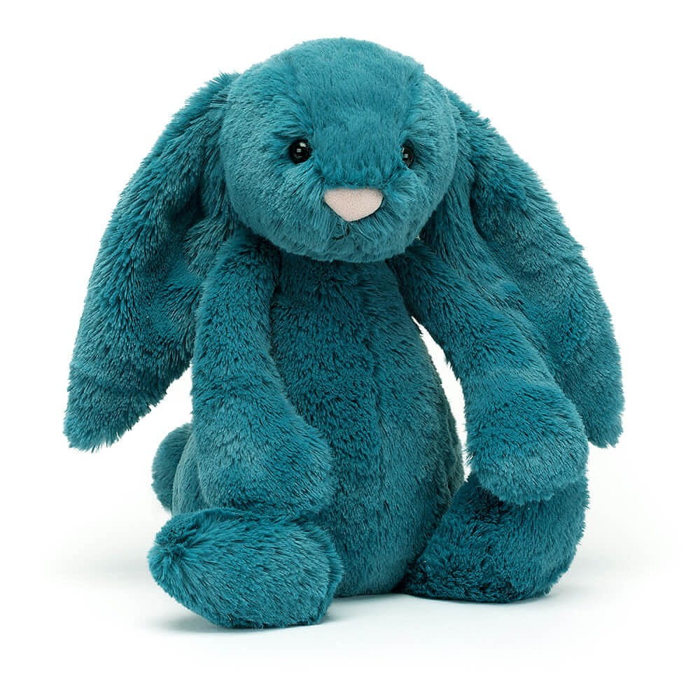 Jellycat królik turkusowy Bashful Mineral Blue Bunny 18 cm