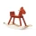 Kids Concept konik drewniany na biegunach klasyczny orange red