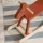 Kids Concept konik drewniany na biegunach klasyczny orange red