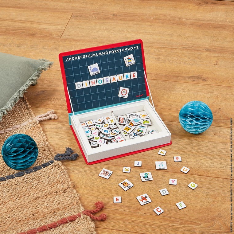 Janod Magnetibook Alfabet Angielski 130 elementów