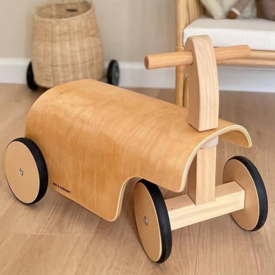 Jeździk Gokart Drewniany Retro Ciche Koła FSC 49 cm Kid’s Concept 18m+