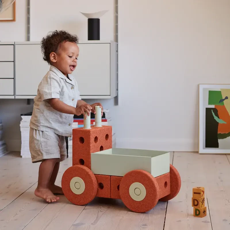 Modu chodzik dla dzieci 3 w 1 Burnt Orange Dusty Green