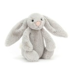 Jellycat króliczek Bashful Silver Bunny pluszak 18 cm
