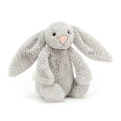 Jellycat króliczek Bashful Silver Bunny pluszak 18 cm