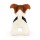 Jellycat Albert Jack Russell 18 cm pluszowy piesek 0+ miękka maskotka premium. Mały piesek Jellycat dla niemowląt i dzieci, zabawka sensoryczna i przytulanka. Prezent dla rocznego dziecka, prezent dla 2 latka i 3 latka.