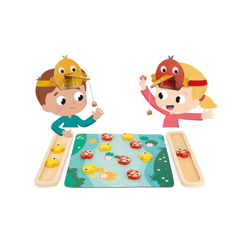 Janod gra zręcznościowa Łowienie rybek na magnes Bobbing For Fish Game
