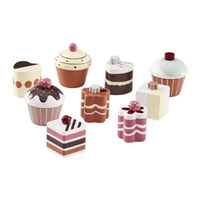 Kids Concept zestaw ciasteczek drewnianych do zabawy