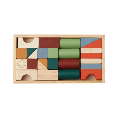 Kids Concept drewniane klocki w pudełku 25 elementów 12m+