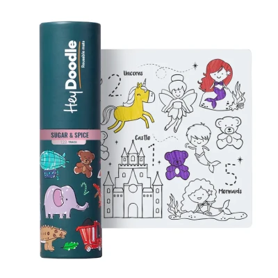 HeyDoodle mata silikonowa do kolorowania Bajkowe Królestwo