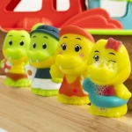 Figurki Klorofil do Kąpieli Rodzina Krokodyli Croco 4 szt. Zmieniające Kolor 18m+