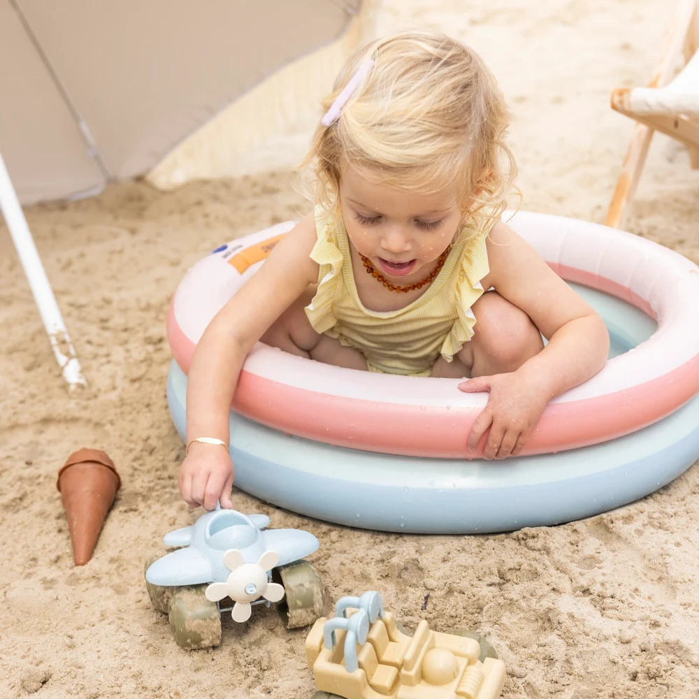Dmuchany Basenik dla Dzieci 60 cm Swim Essentials Rainbow | Mały Basen Ogrodowy i Plażowy dla Maluchów 1+, Brodzik Dmuchany z PVC bez BPA, Wspiera Oswajanie z Wodą i Bezpieczną Zabawę, Prezent na Roczek, dla Dziewczynki i Chłopca.