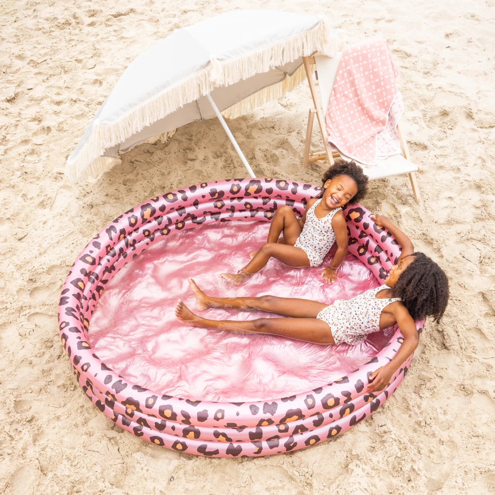 Swim Essentials basen kąpielowy dla dzieci Leopard Rose gold 150 cm