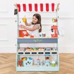 Stragan i Kawiarnia dla Dzieci Drewniany Sklep 2w1 Le Toy Van Shop & Café 122 cm 3+