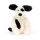 Jellycat piesek pluszak Bashful Black & Cream Puppy 31 cm