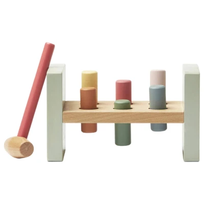 Kids Concept przebijanka drewniana z młotkiem
