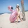 Swim Essentials koło do pływania Rose Gold Flamingo 95 cm