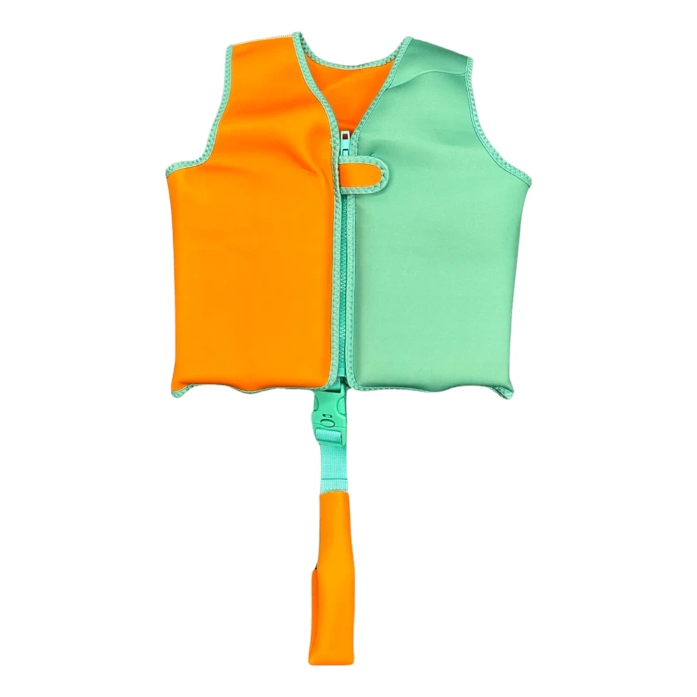 Swim Essentials Kamizelka do nauki pływania dla dzieci 19-30 kg Orange Green Colourblocking