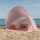 Różowy namiot plażowy Little Dutch Pink Ocean Dreams z filtrem UV40. Przenośny namiot przeciwsłoneczny (0+) dla dziewczynki na plażę i do ogrodu. Chroni niemowlęta przed słońcem i wiatrem, zapewniając bezpieczny cień.