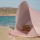 Różowy namiot plażowy Little Dutch Pink Ocean Dreams z filtrem UV40. Przenośny namiot przeciwsłoneczny (0+) dla dziewczynki na plażę i do ogrodu. Chroni niemowlęta przed słońcem i wiatrem, zapewniając bezpieczny cień.