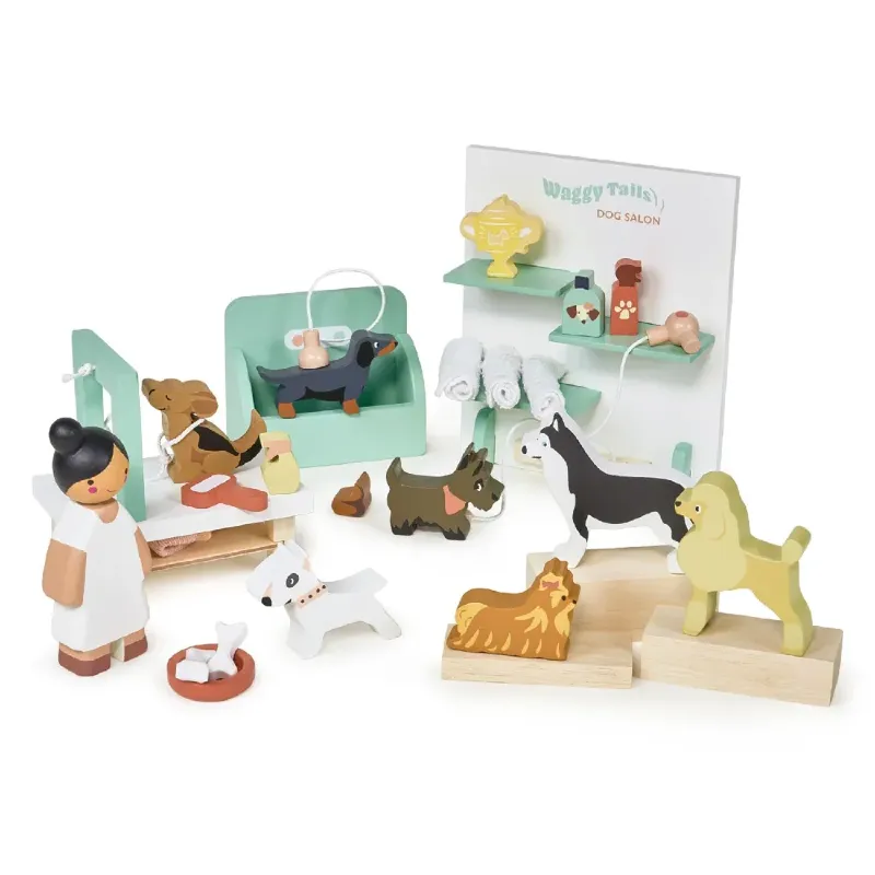 Tender Leaf Toys drewniane figurki do zabawy pieski