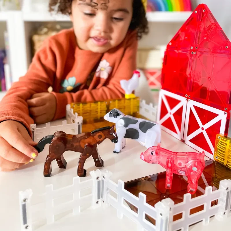 Magna Tiles klocki magnetyczne Farm Animals 25 elementów