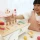 Drewniany Sklepik z Lodami Tender Leaf Toys Wózek Lodziarnia z Magnetycznymi Gałkami dla Dzieci 3+, Lody do Zabawy, Kuchnia Drewniana i Akcesoria,  Odgrywanie Ról i Naukę Liczenia, Prezent dla Dziewczynki i Chłopca, dla 3-latki i 4-latki.
