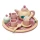 Drewniany Serwis do Herbaty Tender Leaf Toys Birdie Tea Set | Zestaw Kawowy z Czajniczkiem i Tacą dla Dzieci, Naczynia Kuchnia Drewniana, Zabawka w Odgrywanie Ról, Prezent dla Dziewczynki, dla 3-latki i 4-latki.