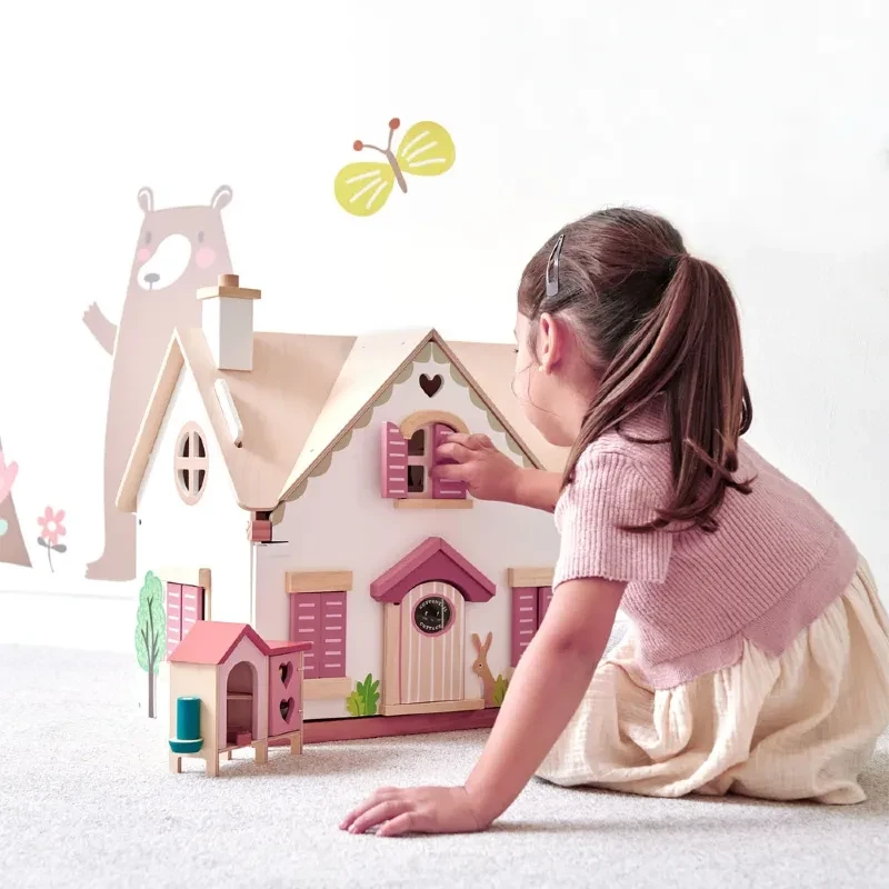 Tender Leaf Toys - drewniany domek dla lalek Cottontail Cottage