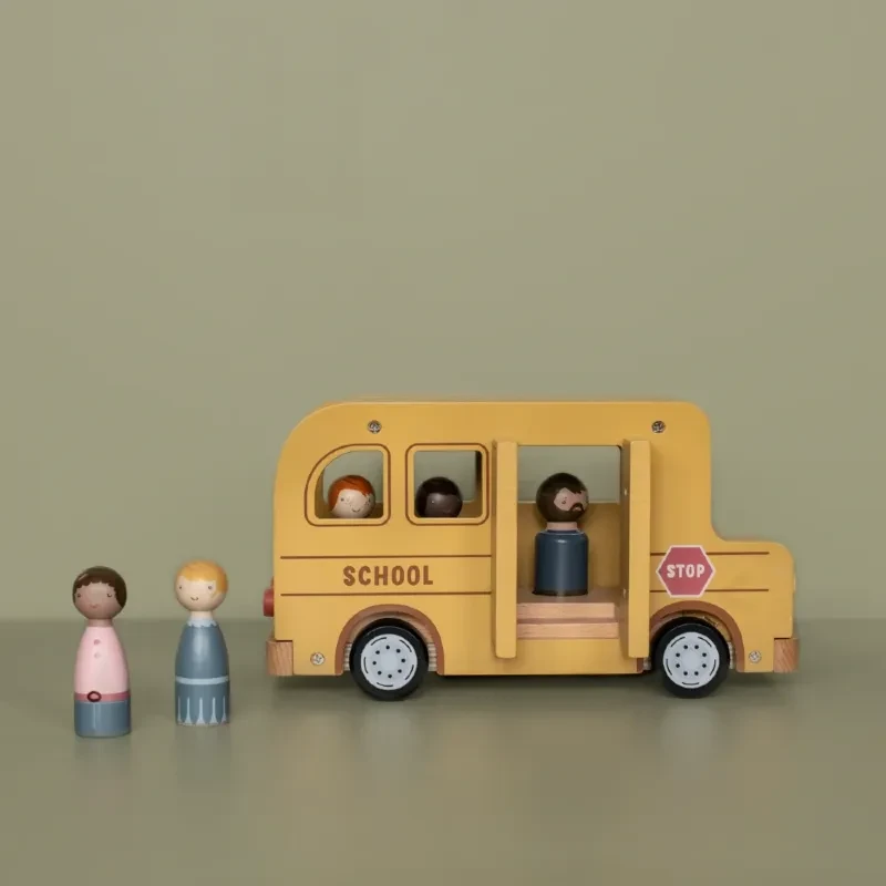 Little Dutch autobus szkolny zabawka z figurkami