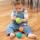 Prezent dla niemowlęcia 6 miesięcy+ – Sensory Rollers Fat Brain Toys 3 silikonowe kule, zabawka do raczkowania i ząbkowania, stymulacja słuchu, dotyku i wzroku oraz zabawa w kąpieli