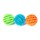 Prezent dla niemowlęcia 6 miesięcy+ – Sensory Rollers Fat Brain Toys 3 silikonowe kule, zabawka do raczkowania i ząbkowania, stymulacja słuchu, dotyku i wzroku oraz zabawa w kąpieli