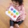 Fat Brain Toys Dimpl Duet – zabawka sensoryczna dla dziecka 12m+ z bąbelkami do wciskania, alfabetem Braille’a i nauką kolorów, prezent na roczek, rozwój motoryki małej, koncentracji i zmysłu dotyku
