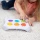 Fat Brain Toys Dimpl Duet – zabawka sensoryczna dla dziecka 12m+ z bąbelkami do wciskania, alfabetem Braille’a i nauką kolorów, prezent na roczek, rozwój motoryki małej, koncentracji i zmysłu dotyku