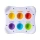 Fat Brain Toys Dimpl Duet – zabawka sensoryczna dla dziecka 12m+ z bąbelkami do wciskania, alfabetem Braille’a i nauką kolorów, prezent na roczek, rozwój motoryki małej, koncentracji i zmysłu dotyku