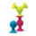 Fat Brain Toys pipSquigz 6m+ – sensoryczne przyssawki dla niemowląt, 3 silikonowe gryzaki i grzechotki, zabawka do krzesełka i kąpieli, prezent na baby shower lub wyprawkę, rozwój chwytu, motoryki małej i zmysłów dzięki efektowi „POP”